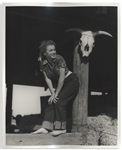 Original 8 x 10 Silver-Gelatin Satin-Finish Double-Weight Photograph of Marilyn Monroe Taken by Andre de Dienes with His Backstamp